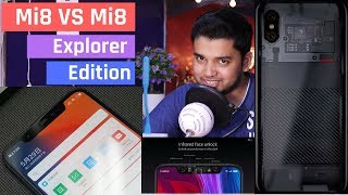 Xiaomi Mi8 VS Mi 8 Explorer Edition | Features, Specifications & Price Comparison | Hindi