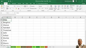 Excel VBA (Macro) - Hide and Unhide sheets | #macro