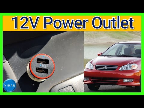 How To Fix 12V Power Outlet Cigarette Lighter Toyota Corolla 2003 2008