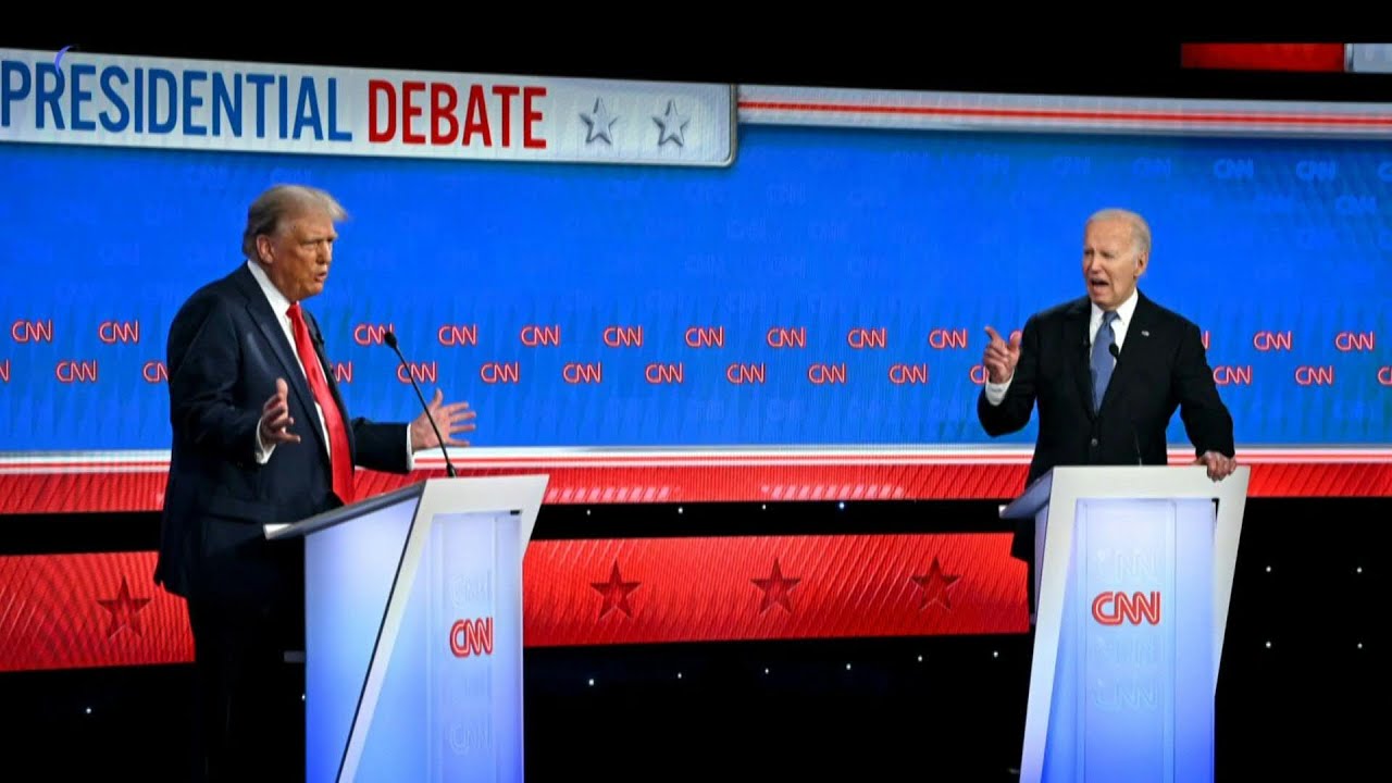 Trump and Biden clash in first 2024 US presidential election debate ...