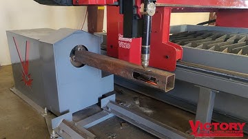 Square Tube Cutting demo by Victory CNC Plasma Systems