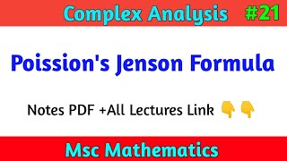 Poisson's Jensen Formula | Complex Analysis