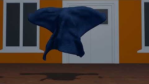 Blender Conjuring Cloth Simulation animation