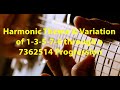 Harmonic Theme and Variation of 1 3 5 7 6 through 7362514 Progression
