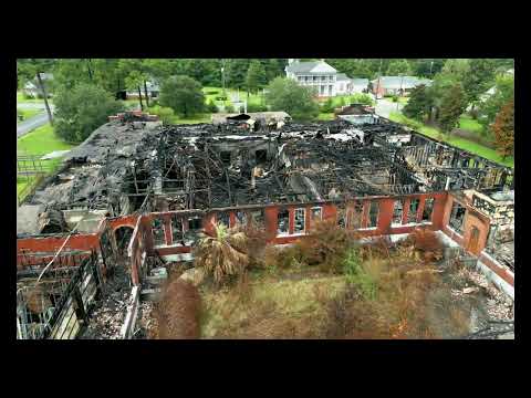 Berryhill Elementary School Fire Milton Florida August 21,2022 DJI Mini 3 Pro 4K