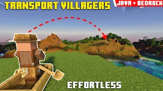 1.20  FASTEST Ways to TRANSPORT VILLAGERS (10,000  Blocks) - Minecraft (Bedrock   Java)