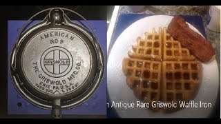 Cast Iron Waffles in an Antique Griswold Cast Iron Waffle Maker  How To & Plenty of Tips!