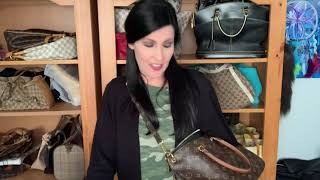 ❤️REVIEW - Louis Vuitton Pallas MM Noir (And size comparison with Speedy 30 & 35)