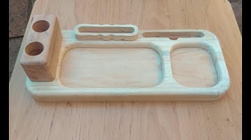 DIY Executive Desktop Organizer - Create Your Own Stylish Workspace Solution!