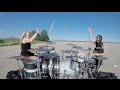 Nelly - Hot In Herre - Dual Drum Cover - 2 DRUMMERS!