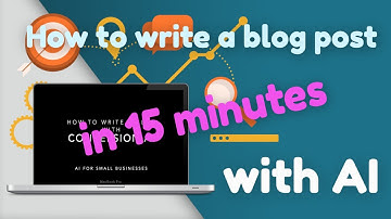 How to write a blog post within 15 minutes with conversion.ai