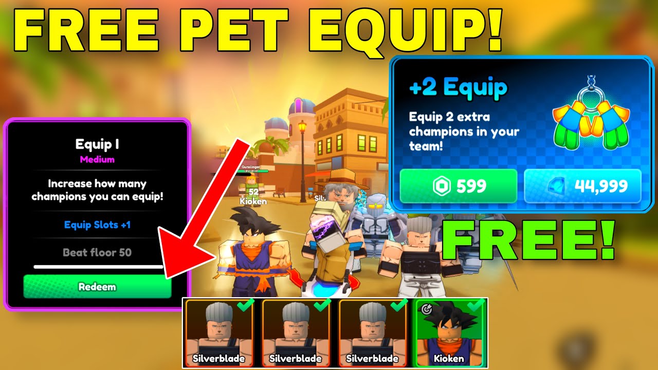 *FREE* How To Get Free Equip Easiest Way in Anime Champions Simulator ...
