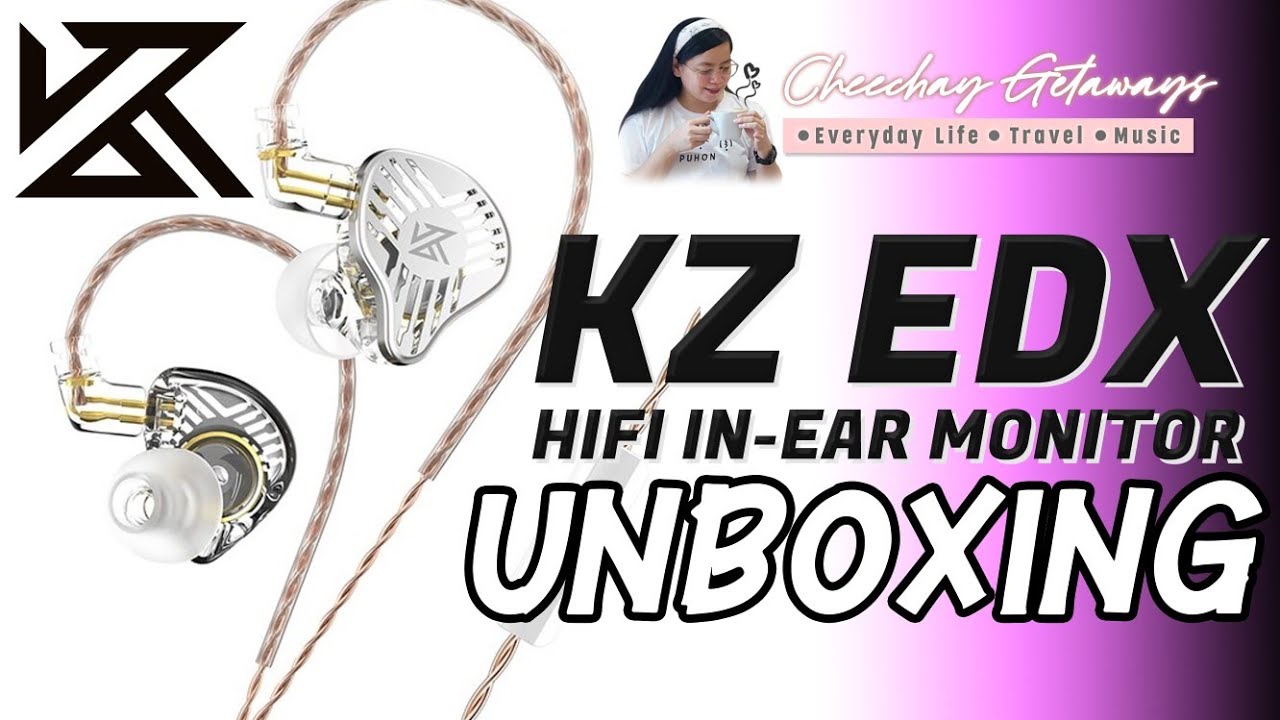 KZ EDX 1DD hifi in-ear monitor | Monitor earphone with mic | noise canceling • unboxing