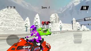 SnowMobile Illegal Racing - SnowMobile Racing Game (Top Free Addictive Arcade) screenshot 1