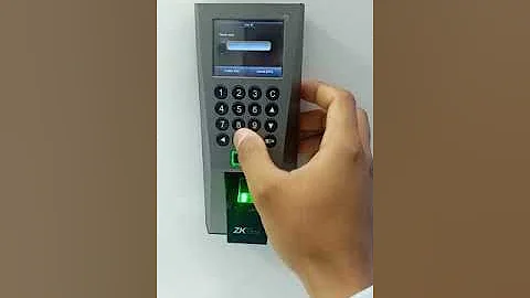 how to create super admin F18 biomatric machine