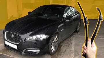 How to replace wiper blades on Jaguar XF (wiper service mode)