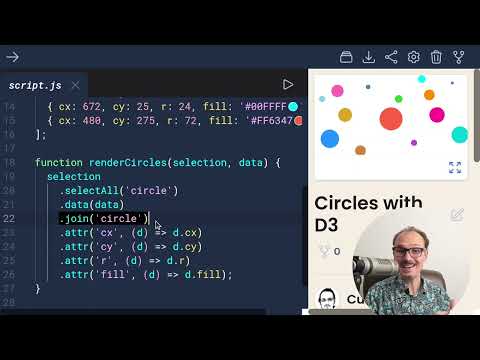 Constructing Visualizations 2025 Ep 1 4 Circles With D3 Part 1 