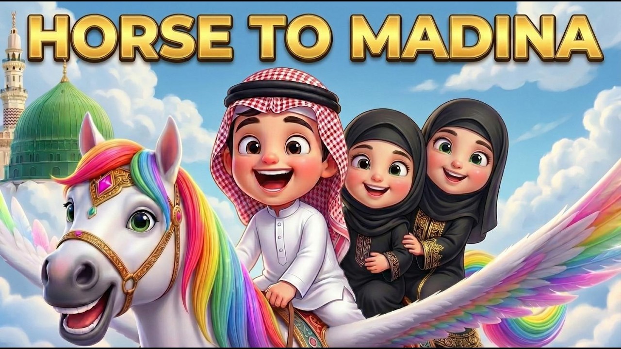 Horse to Madinah | Tik Tik  | Islamic Kids Song | English Poem 