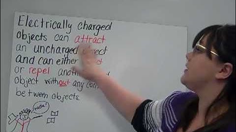 Electrically charged objects can attract