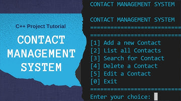 Contact Management System - C++ Project