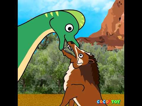 Bubble Gun vs Banana Boomerang 🍌🔫🦖 #shorts ｜dinosaurs story｜CoCosToy