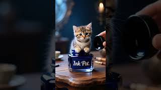 ink pot cat #ai