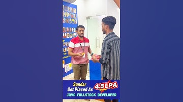 4.5 LPA Job Offer Achieved | Besant Technologies Anna Nagar Placement Training Success 🏆🚀