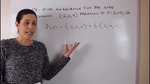 Lines & Planes in Space - Part 1 (Lines)