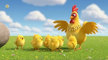 5 Little Chickens 🐔 | Learn Numbers & Animal Sounds Best Kids Song | Fun Nursery Rhyme 2025