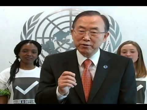 United Nations Secretary-General invites you to Mark A Difference and vote on the MY World survey