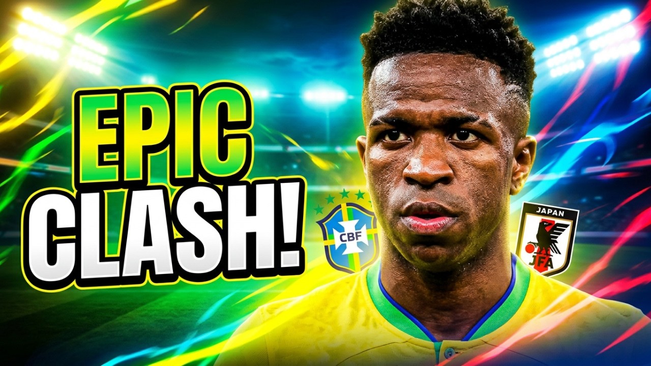 Japan vs Brazil LIVE 🔴 FIFA World Cup 2026 | Neymar & Vini Jr | FC 26 #fifa #soccer