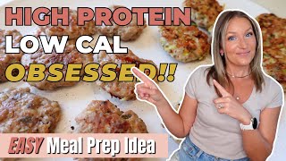 Healthy Meal Prep You’ll Crave 🤤 | High Protein, Low Cal Chicken Patties Im OBSESSED with