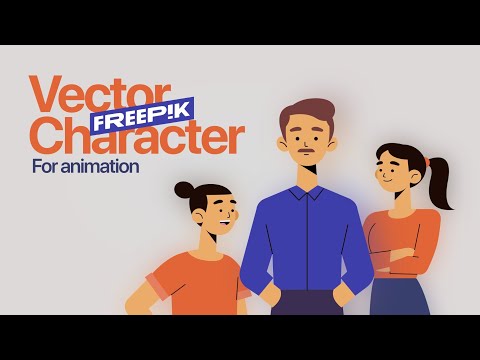 How to download vector characters for your animated videos using Freepik.