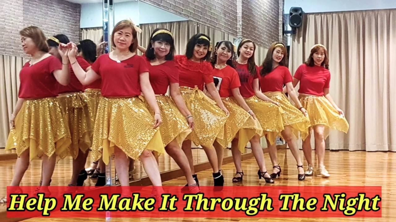 Help Me Make it Through The Night Line Dance By Vi Linedance YouTube