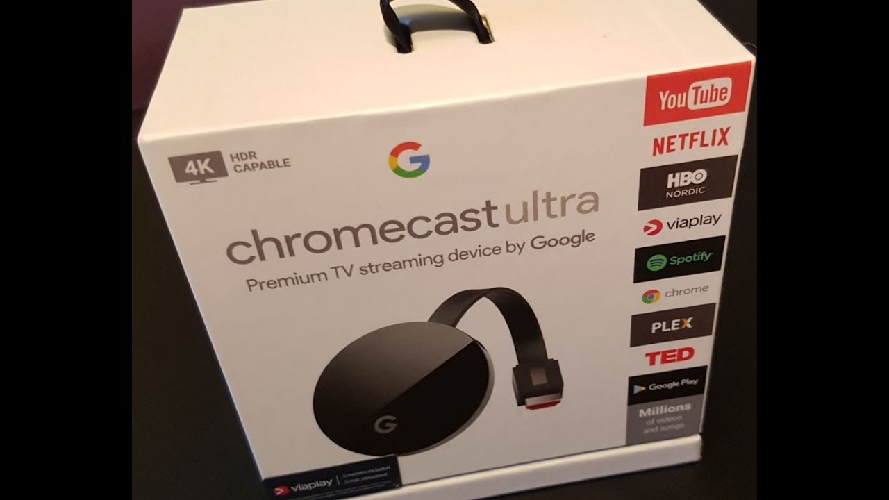 Chromecast Ultra 4K unbox, install and test. - YouTube