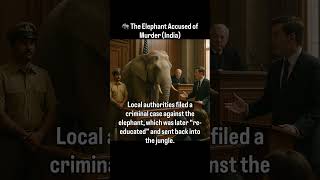 🐘The Elephant Accused of Murder (India)#shorts #ElephantAttack #UnusualStories #WildlifeIndia #law