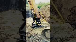 💪 Виброплита RAY RHC-08 #навесноеоборудование #excavator #экскаватор #виброплита