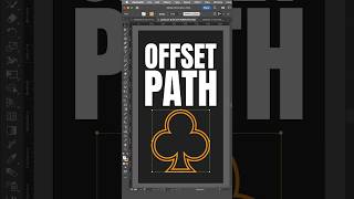 Offset path in adobe illustrator #shortsfeed #shorts #tutorial #viral #graphicdesgin #youtubeshorts