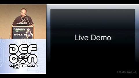 DEFCON 18:  Katana: Portable Multi-Boot Security Suite 2/3