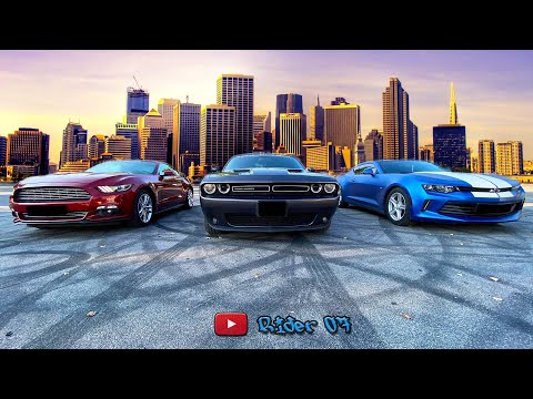 Mustang vs Challenger vs Camaro.  Американские легенды на минималках.