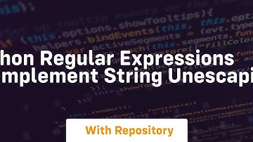 Python Regular Expressions to implement string unescaping