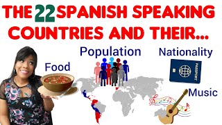 The 22 Spanish Speaking Countries (Their capital, nationality,  population, music and traditions)