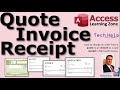 Quotation, Invoice, Receipt - How to Change Orders Between Them in Microsoft Access Order Entry