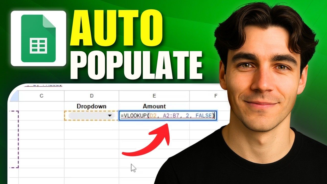 Auto Fill Text How To Auto Populate Text From Drop Down List Selection In Google ...