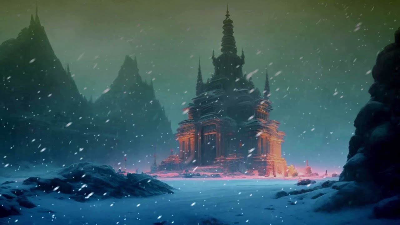 Blizzard sounds and howling winds in the night - Winter ambience for ...