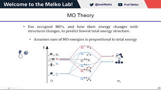 Why Water has a Bond Angle of 104.5: Explained with Quantum MO Theory (PChem Lecture)