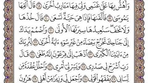 سورة طه الشيخ ياسر الدوسري صفحة ٣١٣