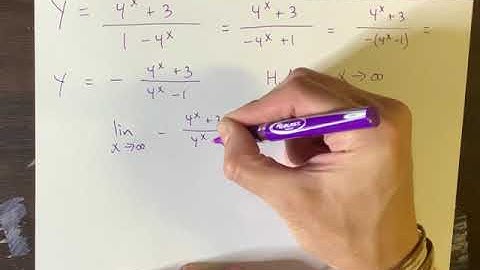 Horizontal asymptotes of rational exponential functions (I put “x = #“ but it should be “y = #“ 😝)
