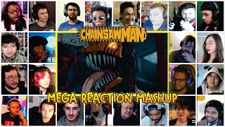 Chainsaw Man Episode 1 MEGA Reaction Mashup | チェンソーマン 1話 リアクション