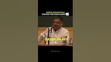 Strategy for the Stock Market📈 | Rakesh Jhunjhunwala🐐